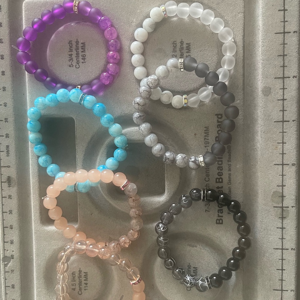 Colorful Beaded Bracelet Set